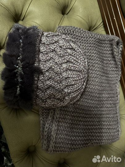 Шапка зимняя с норкой