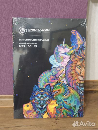 Деревянный пазл Сова и Система приклейки пазлов