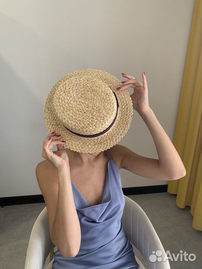 Шляпа летняя плетеная