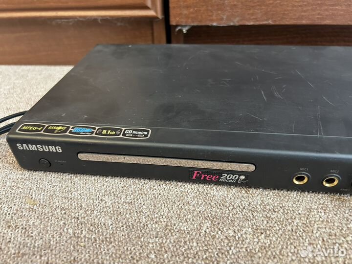 Dvd плеер с караоке samsung+микрофон и пульт
