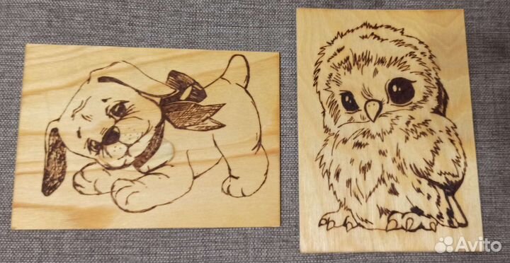 Выжигание - готовые работы