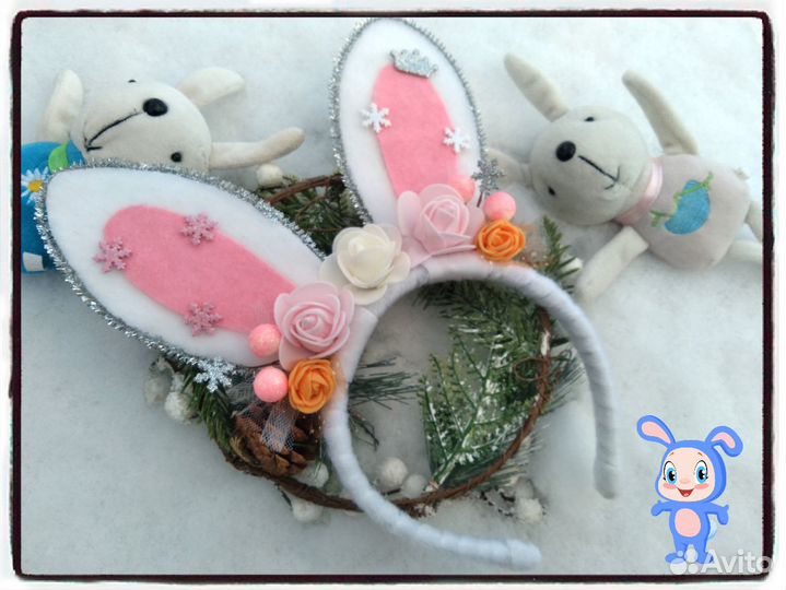 Ушки зайчика,Ободок ушки зайчика