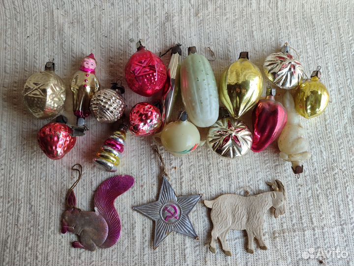 Елочные игрушки СССР одним лотом