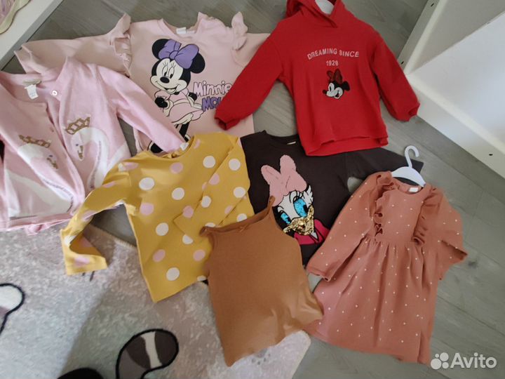 Вещи фирменные для девочки 92 98 hm zara