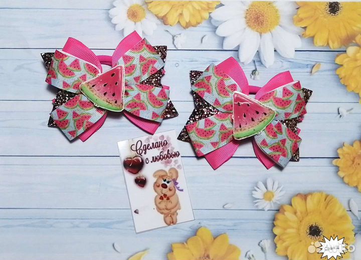 Резинки для волос ручной работы