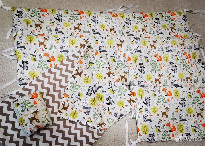 Бортики + простынь+одеяло