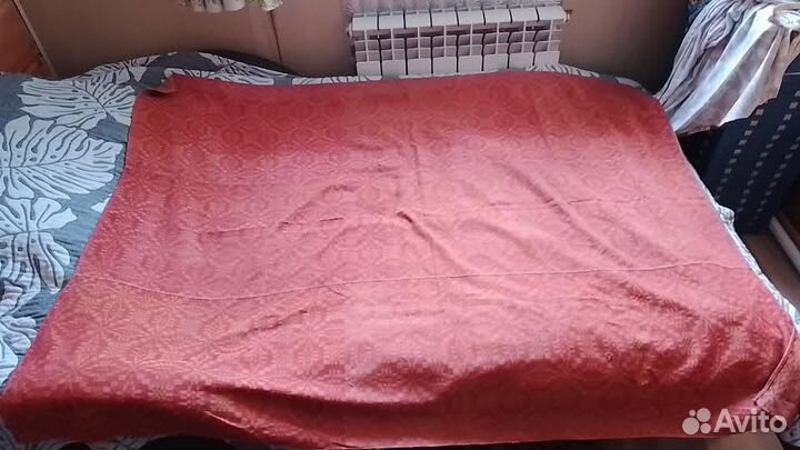 Скатерть старинная домотканная льняная