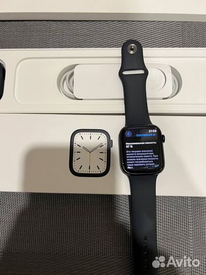 Часы apple watch 7 45 mm акб 97%