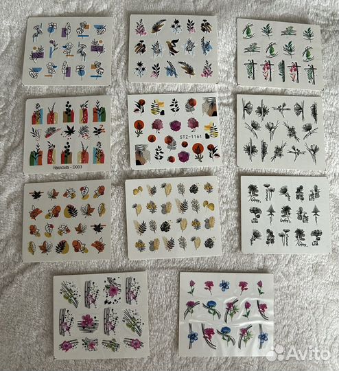 Слайдеры и наклейки для маникюра