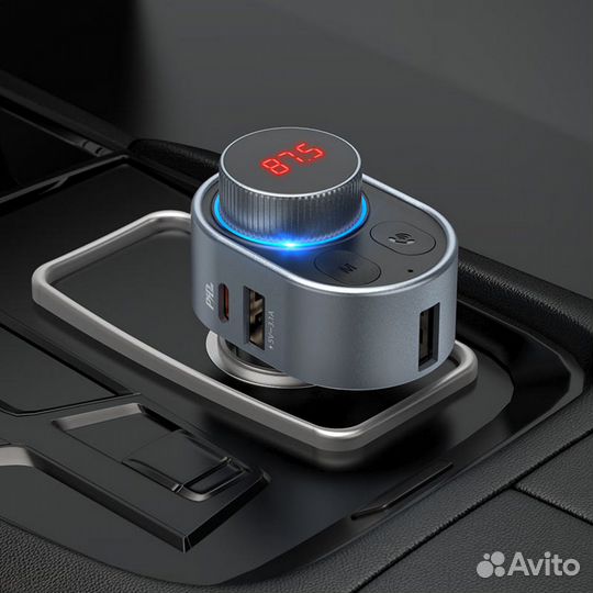 Автомобильный FM трансмиттер Hoco E72 Bluetooth US