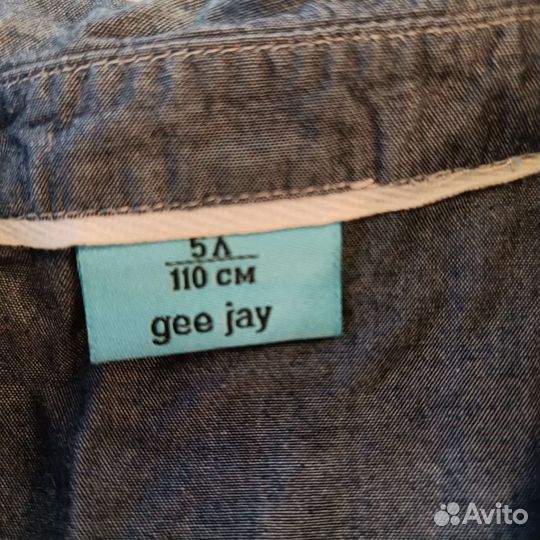 Рубашка джинсовая на мальчика 110