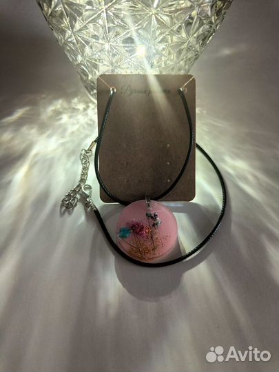 Серьги кулоны ручной работы из эпоксидной смолы