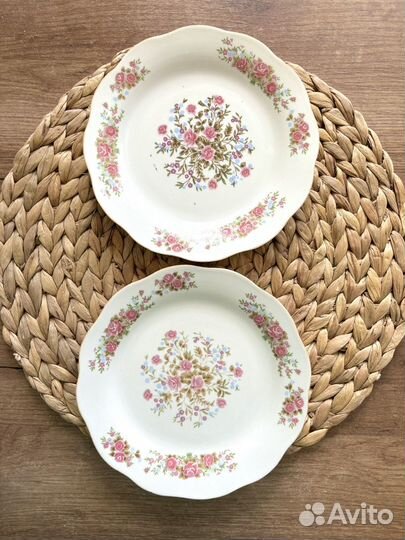 Набор тарелок, винтажная посуда