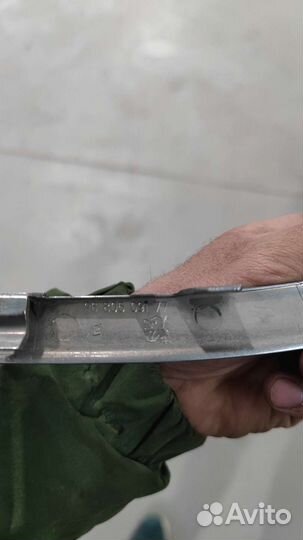 Правый хром молдинг переднего бампера Peugeot 308