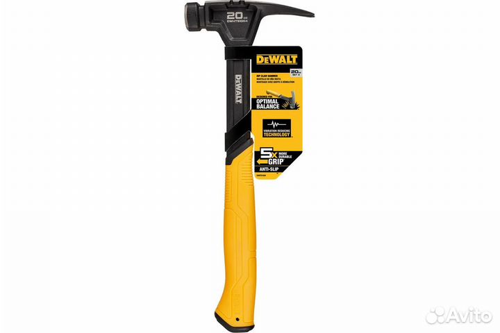 Молоток dewalt dwht51004-0 с гвоздодёром, 567г