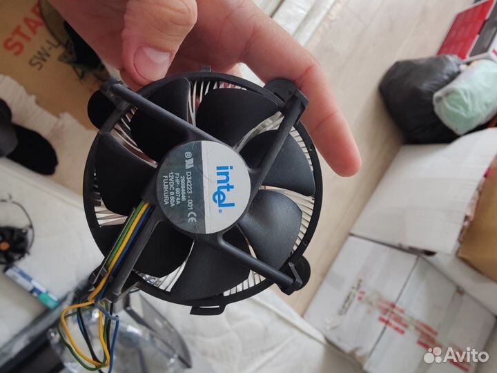 Кулер процеccорный 4пин 3пин