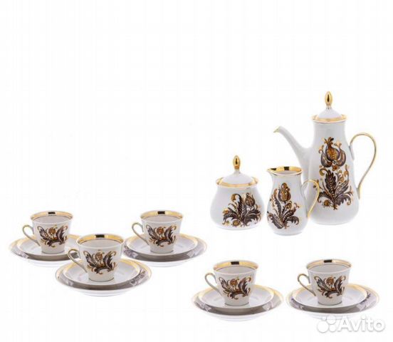 Сервиз кофейный Марианна фарфор 5 персон