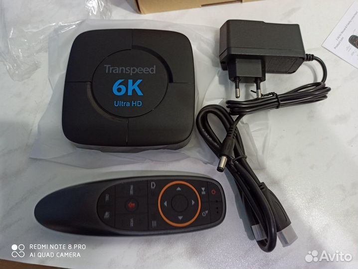 TV Smart приставка Transpeed, 4/32 Гб с аэромышью