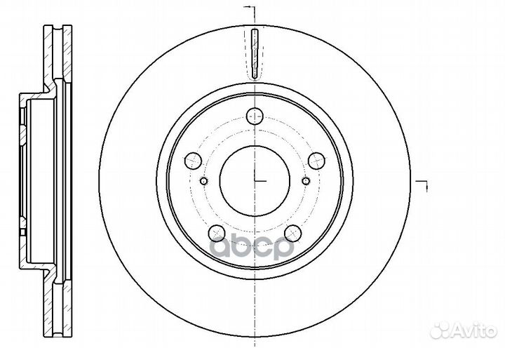 Диск тормозной вентилируемый G-brake GR-20666