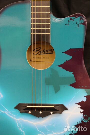 Гитара Belucchi с принтом 