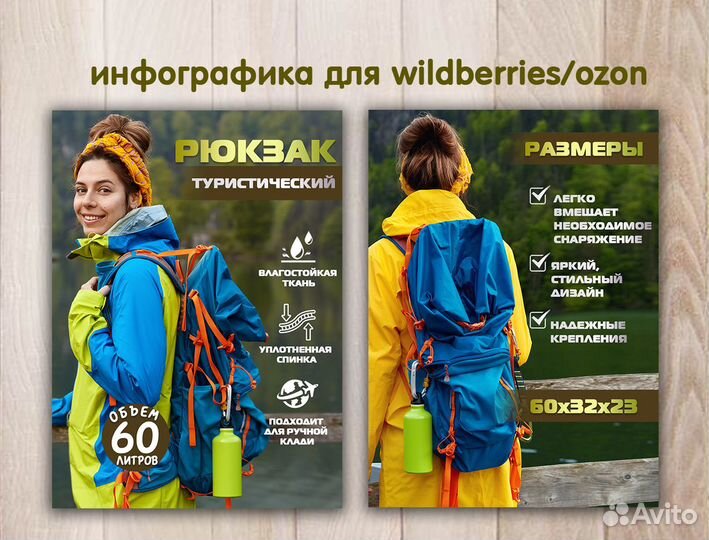 Инфографика для маркетплейсов вайлдберриз озон