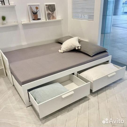 Кровать IKEA brimnes 80х200