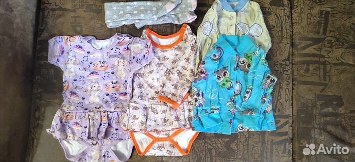 Детские вещи пакетом для девочки от 0 до 6месяцев