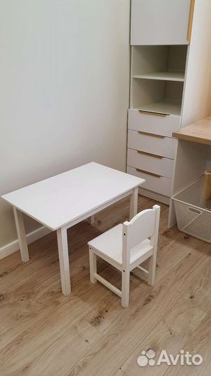 Детский стол и стул IKEA сундвик