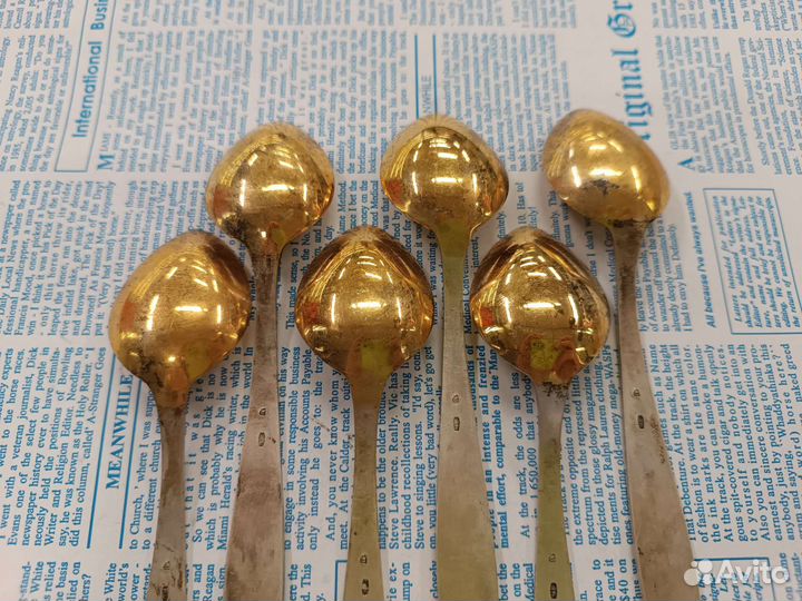 Серебряные чайные ложки 916 пробы