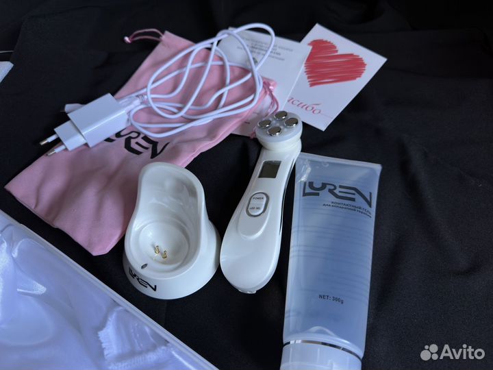 Микротоковый массажер для лица EMS. Luren