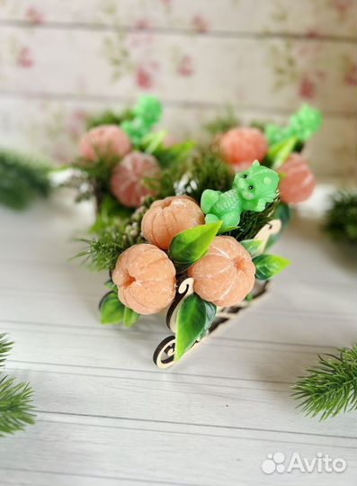 Сувенирное мыло ручной работы к новому году