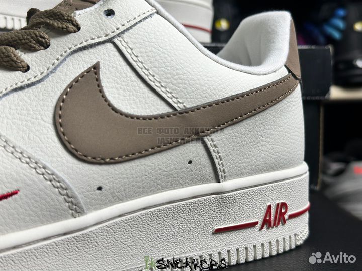 Кроссовки Nike Air force 1 бежевые 36-45