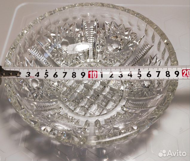 Ваза для фруктов, конфетница хрусталь СССР