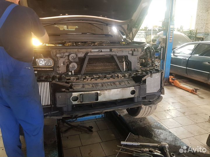 Мойка радиатора, установка сетки Jaguar Land Rover