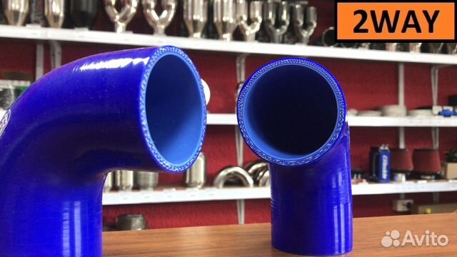 Патрубок силиконовый 57мм 90 градусов