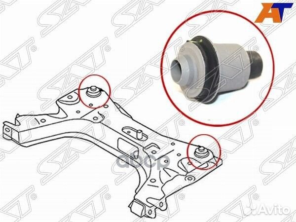 Сайлентблок FR подрамника задний nissan tiida