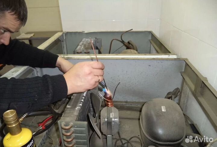 Ремонт холодильного оборудования, камер, горок