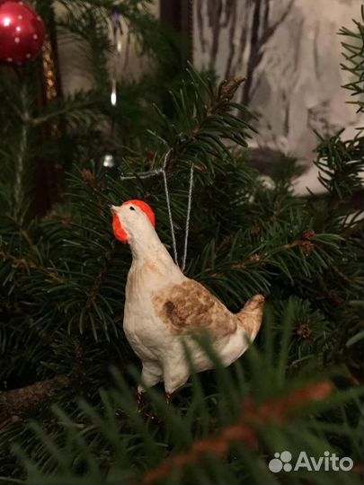 Ватные игрушки елочные