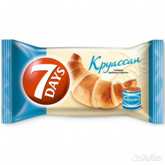 Круассан 7 Days Миди с кремом Варёная Сгущёнка 65г