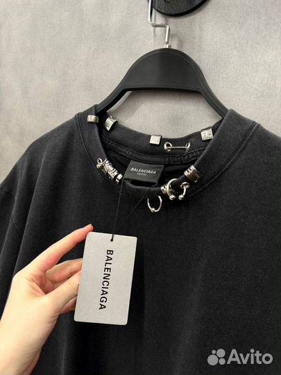 Balenciaga футболка премиум длинные