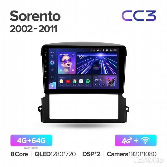 Магнитола Teyes CC3 4/64 Kia Sorento 1