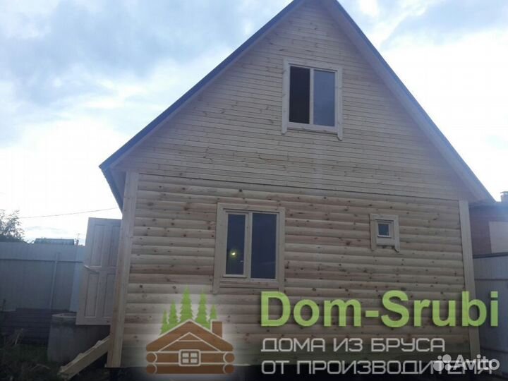 Карабаново. Хорошая надёжная Баня из бруса Б-8 6х4