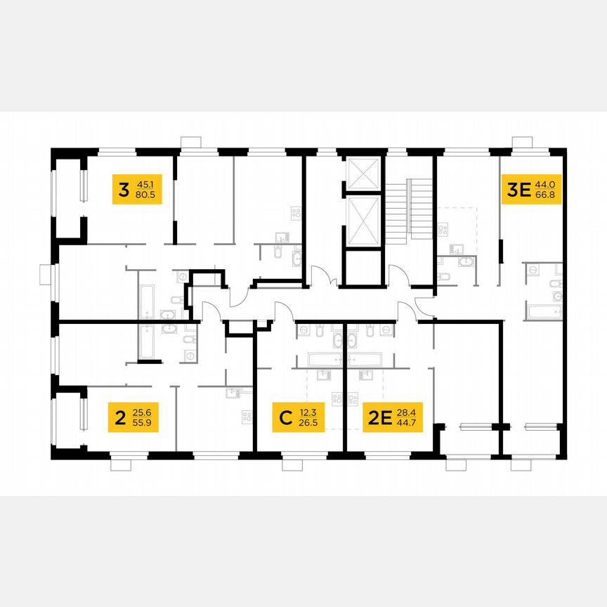 Квартира-студия, 26,5 м², 4/15 эт.