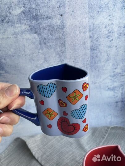 Комплект кружек для влюбленной пары