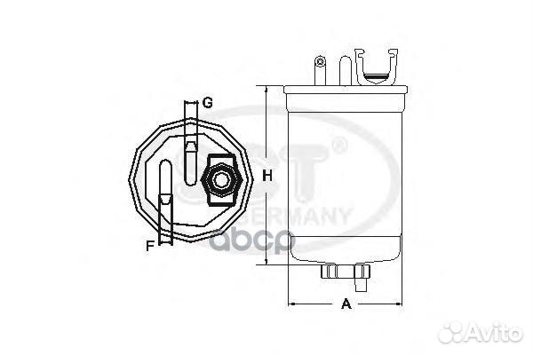 Фильтр топливный ST775 SCT