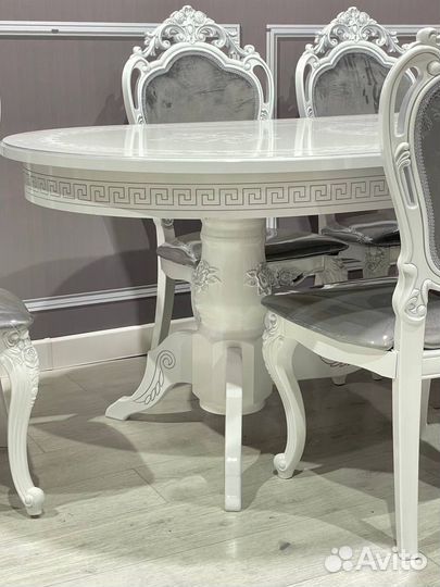 Стол и стулья новые Обеденный Раскладной Кухонный