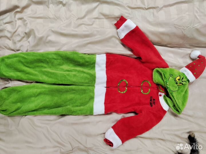 Новогодний костюм Гринча для мальчика 104