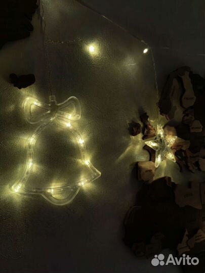 Новогодняя гирлянда с фигурками