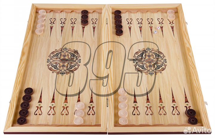 Нарды, шашки Волк №5 (большие) (51969)