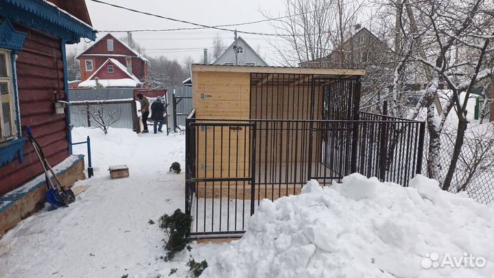 Вольер для собак с выгулом